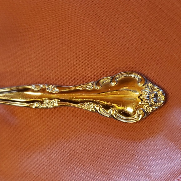 ESTIA GOURMET Cascade Floral 8 Inch Stainless Steel Cold Meat Serving Fork NWOT - Picture 5 of 7